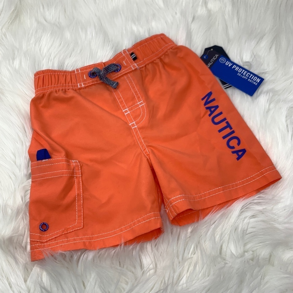 Nautica Hibiscus Anchor Swim Trunk w Graphic